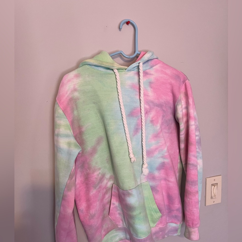 Tie dye pastel hoodie